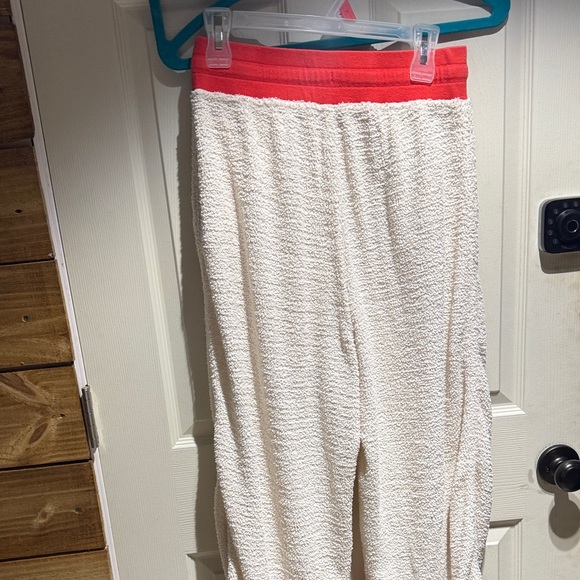 Free People Cozy White and Red Joggers Size M - Picture 7 of 7